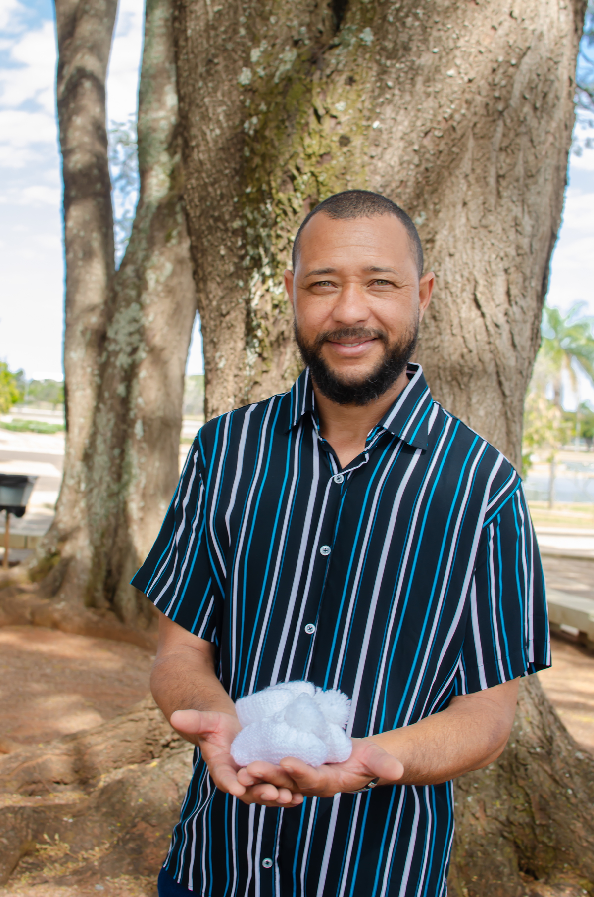ensaio fotográfico de gestante Praça dos Cristais