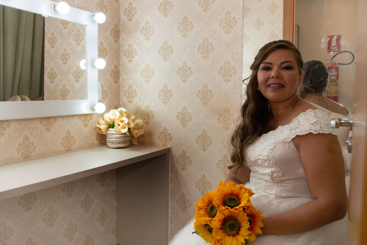 Sala da noiva no Cartório 7º Ofício Ceilândia