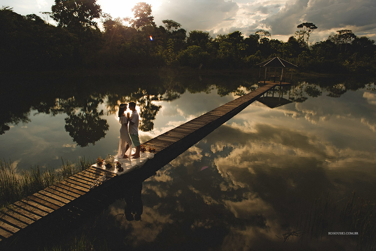 pre casamento no lago