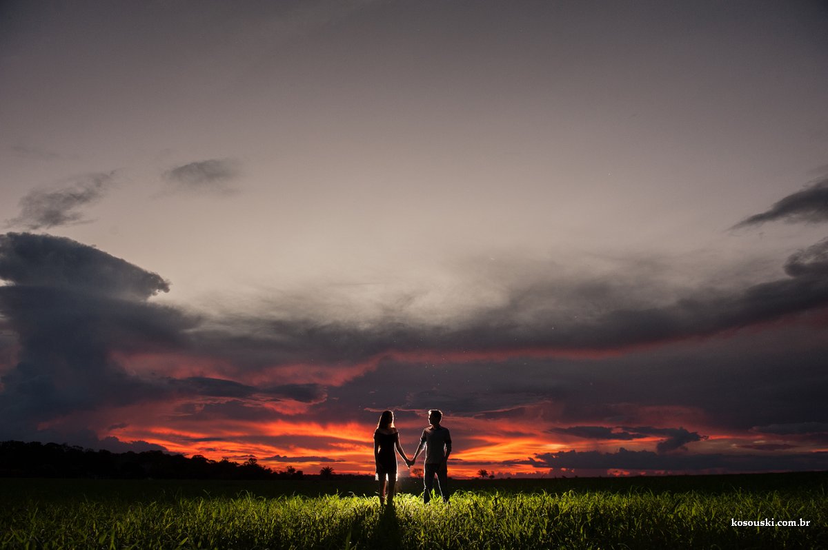 casamento ao por do sol