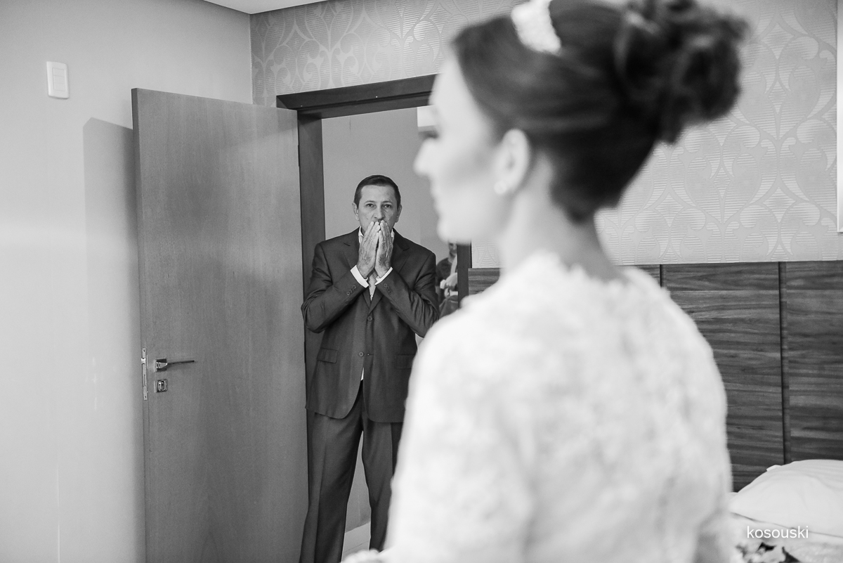 pai e filha no casamento