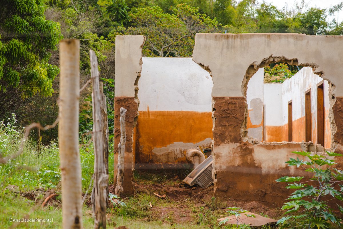 Fotos do rompimento da barragem da Samarco ocorrido em Mariana MG com lama destruição e ruínas em Paracatu de baixo Minas Gerais