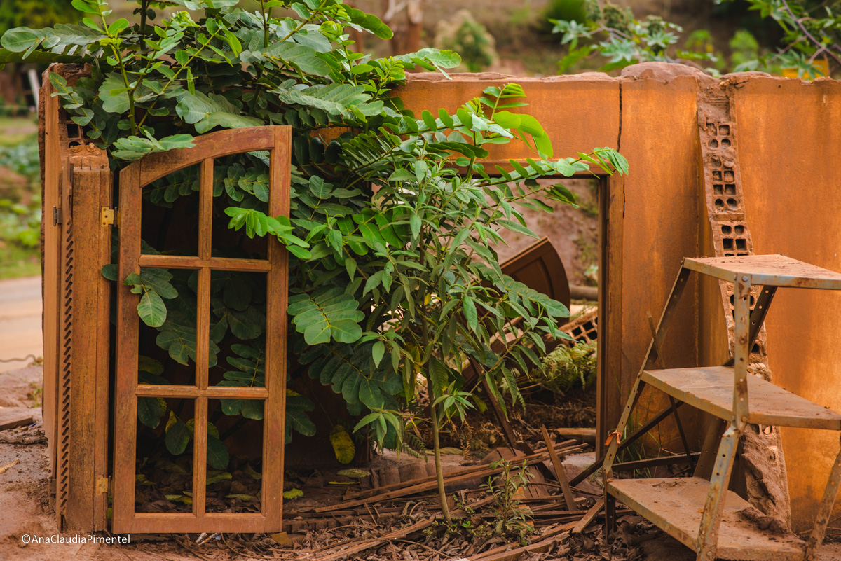 Fotos do rompimento da barragem da Samarco ocorrido em Mariana MG com lama destruição e ruínas em Paracatu de baixo Minas Gerais