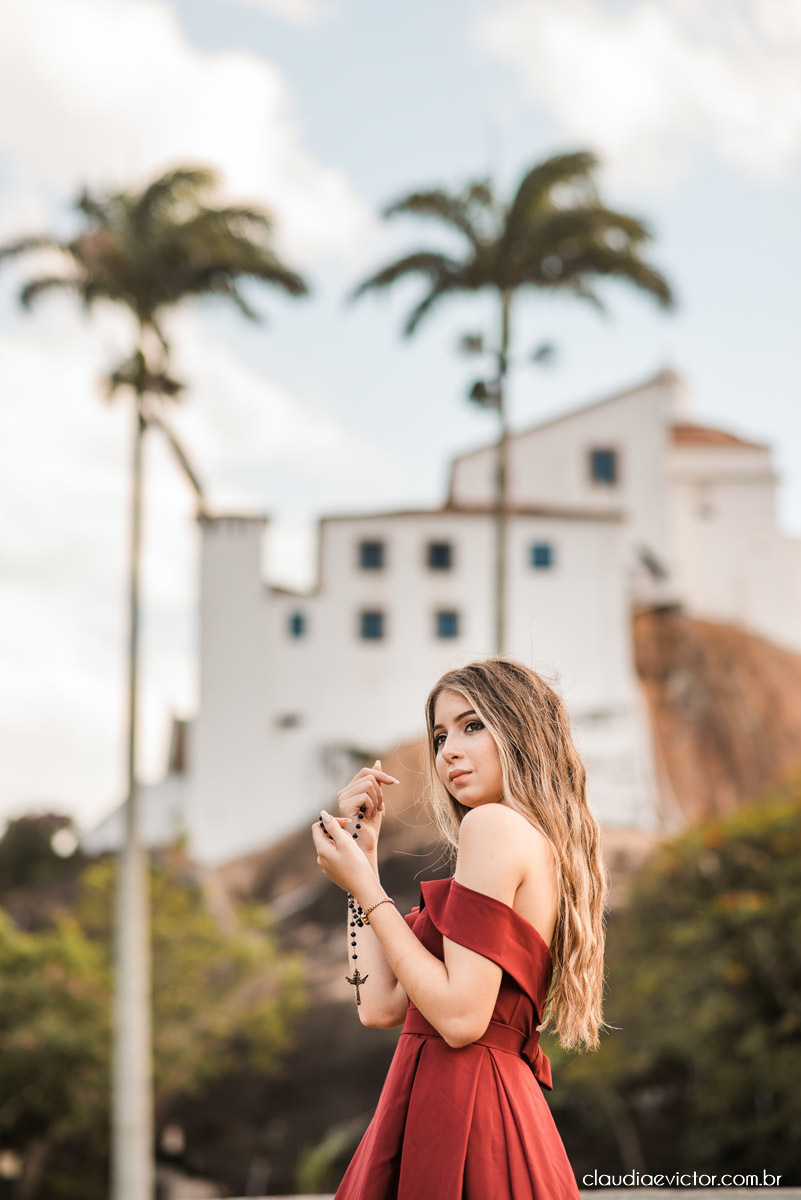 ensaio feminino 15 anos debutante por fotógrafo de casamento em vila velha fotografo de casamento em vitória espirito santo es parque de diversões pousada do Farol convento da Penha