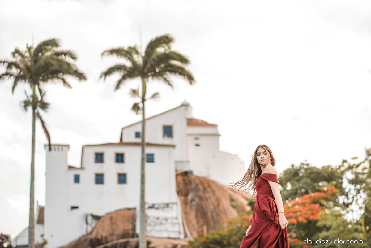 ensaio feminino 15 anos debutante por fotógrafo de casamento em vila velha fotografo de casamento em vitória espirito santo es parque de diversões pousada do Farol convento da Penha