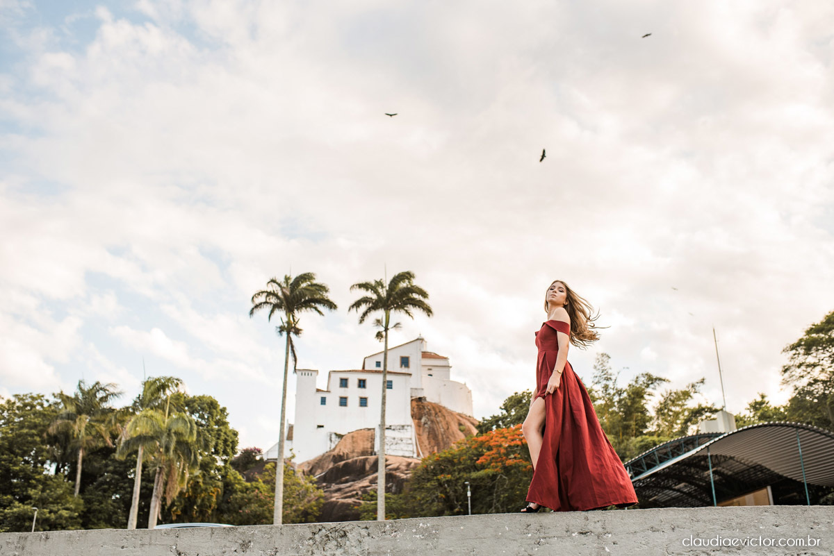 ensaio feminino 15 anos debutante por fotógrafo de casamento em vila velha fotografo de casamento em vitória espirito santo es parque de diversões pousada do Farol convento da Penha