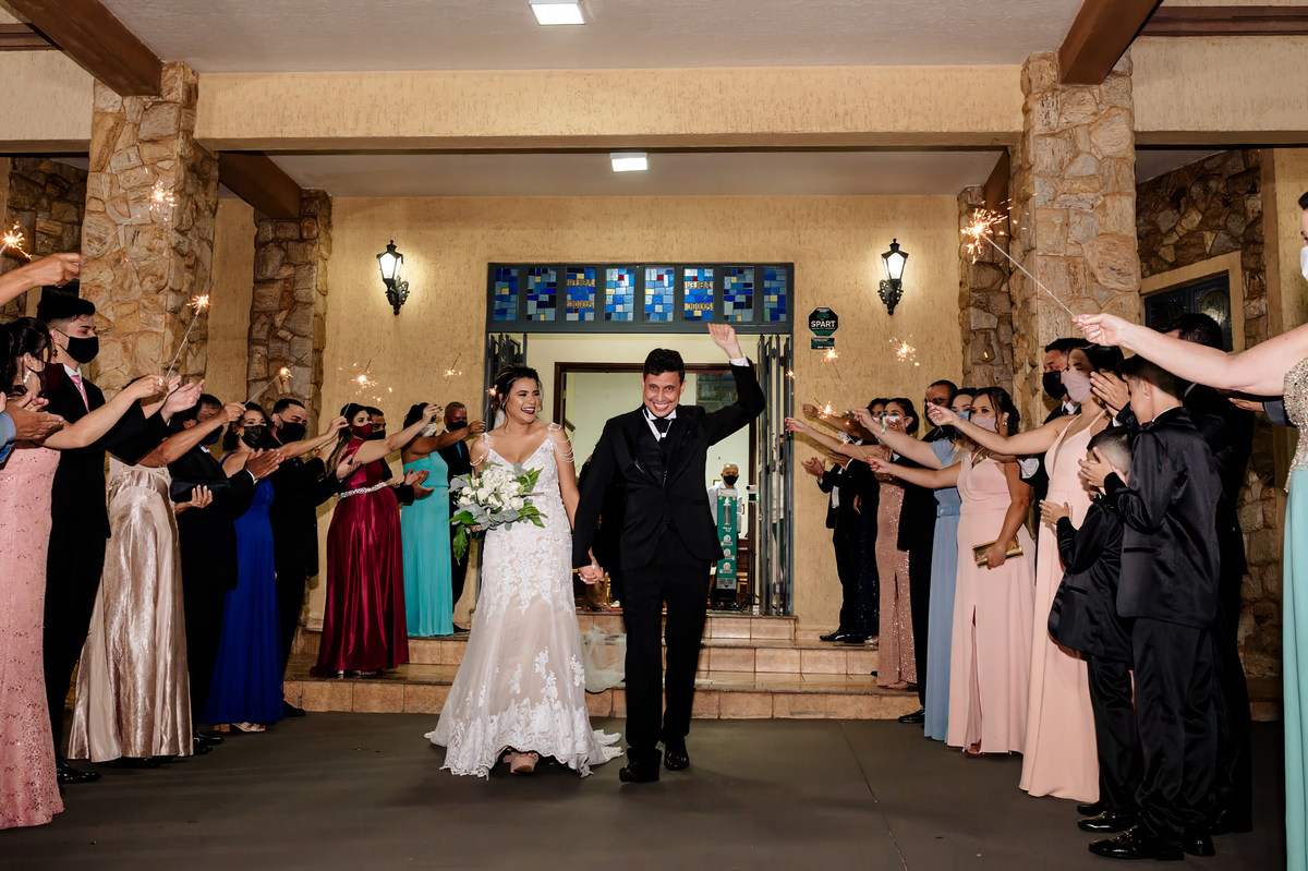 saida dos noivos,  Igreja Nossa Senhora de Fatima Jau