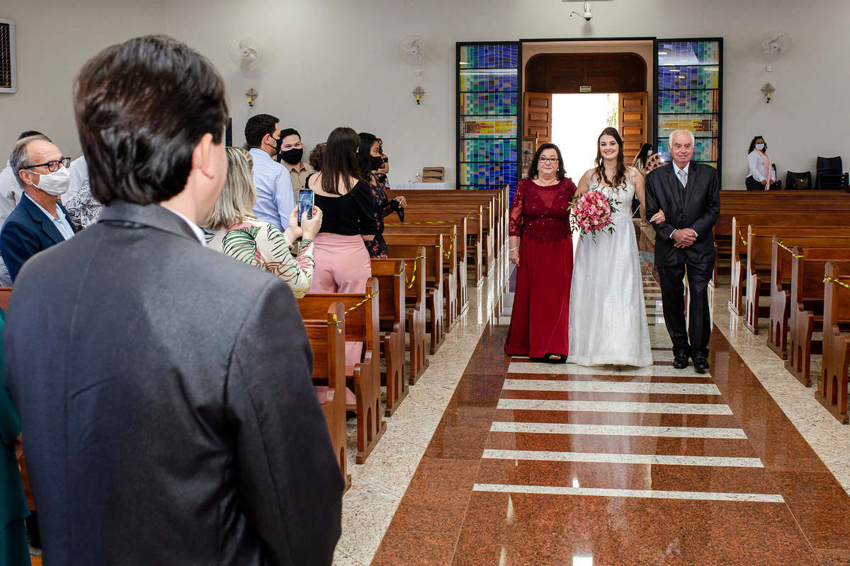 entrada da noiva, Igreja Nossa Senhora Barra Bonita