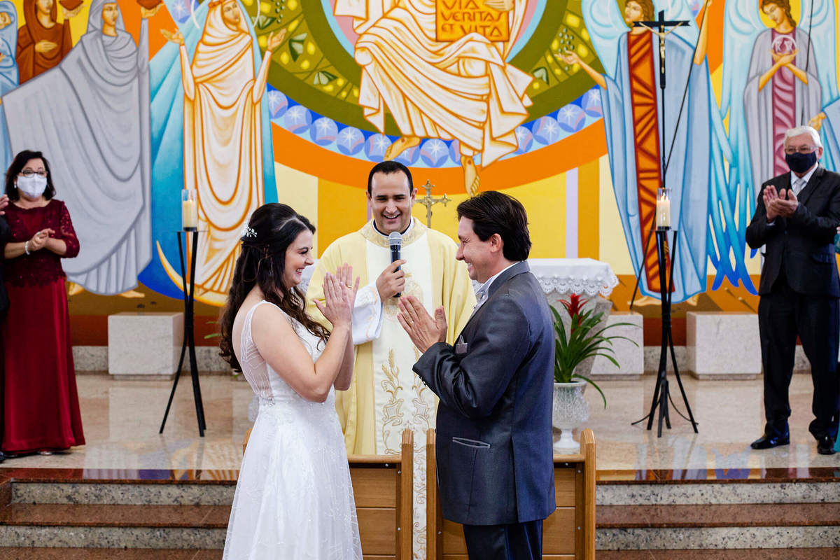 comemorando o casamento