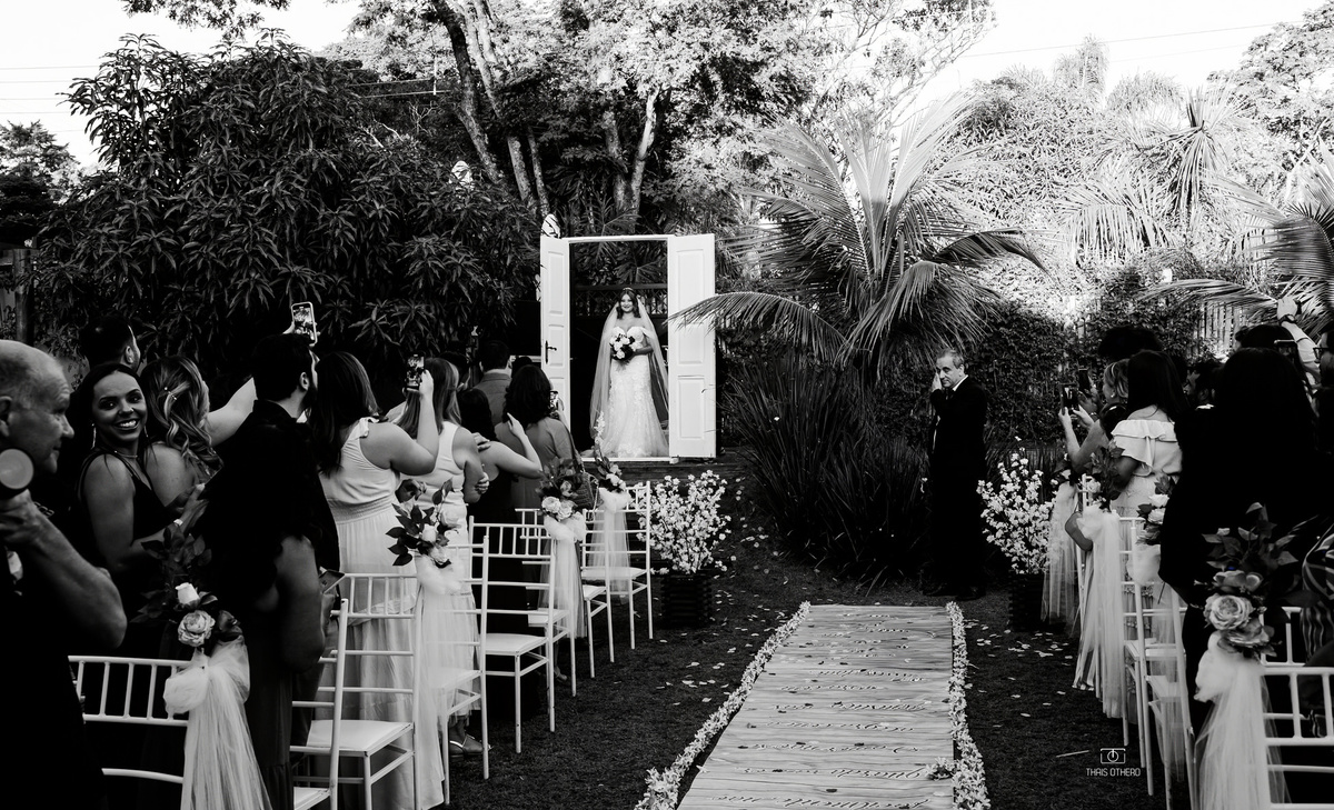 Detalhe entrada noiva