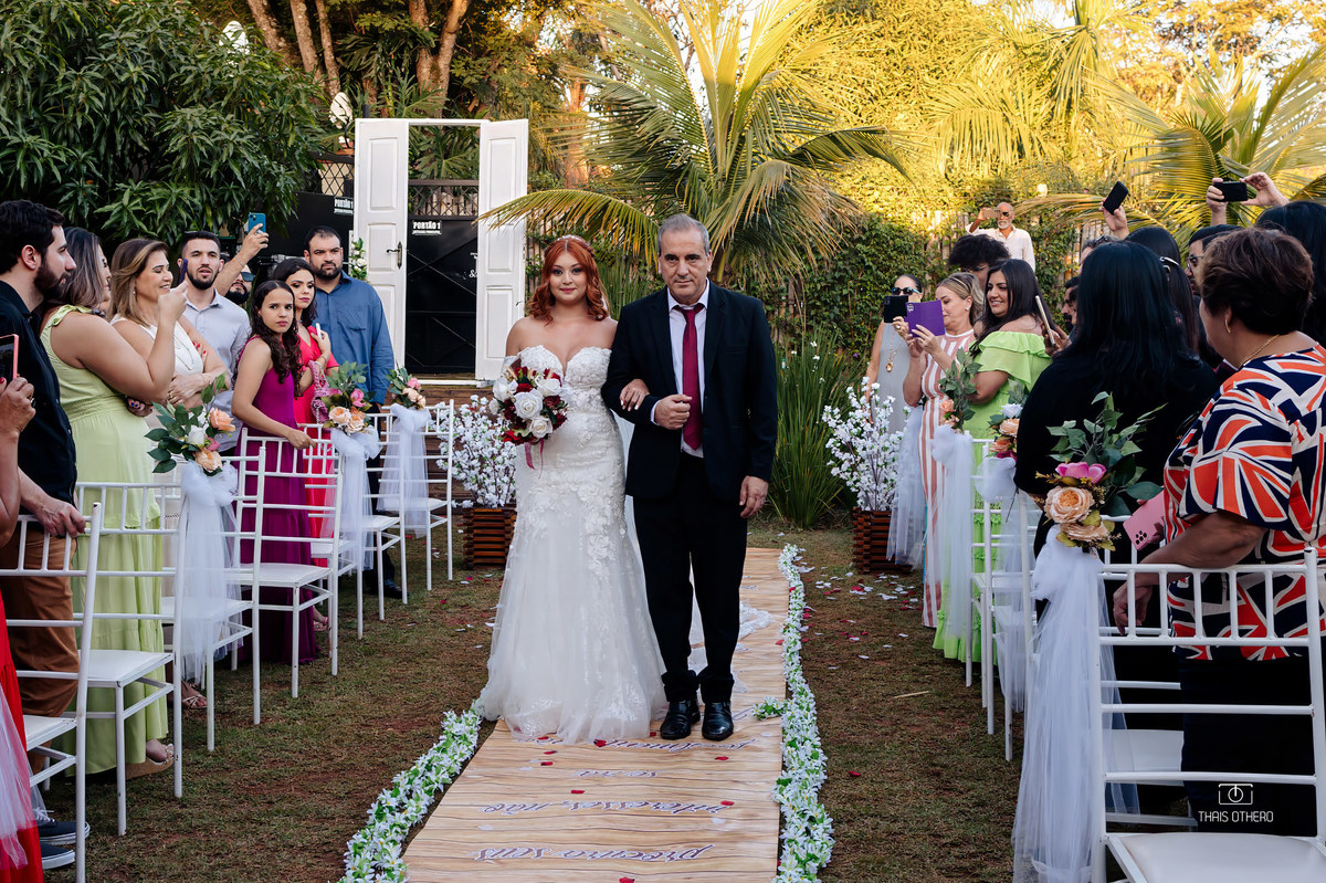 Caminhando até o altar com o Pai