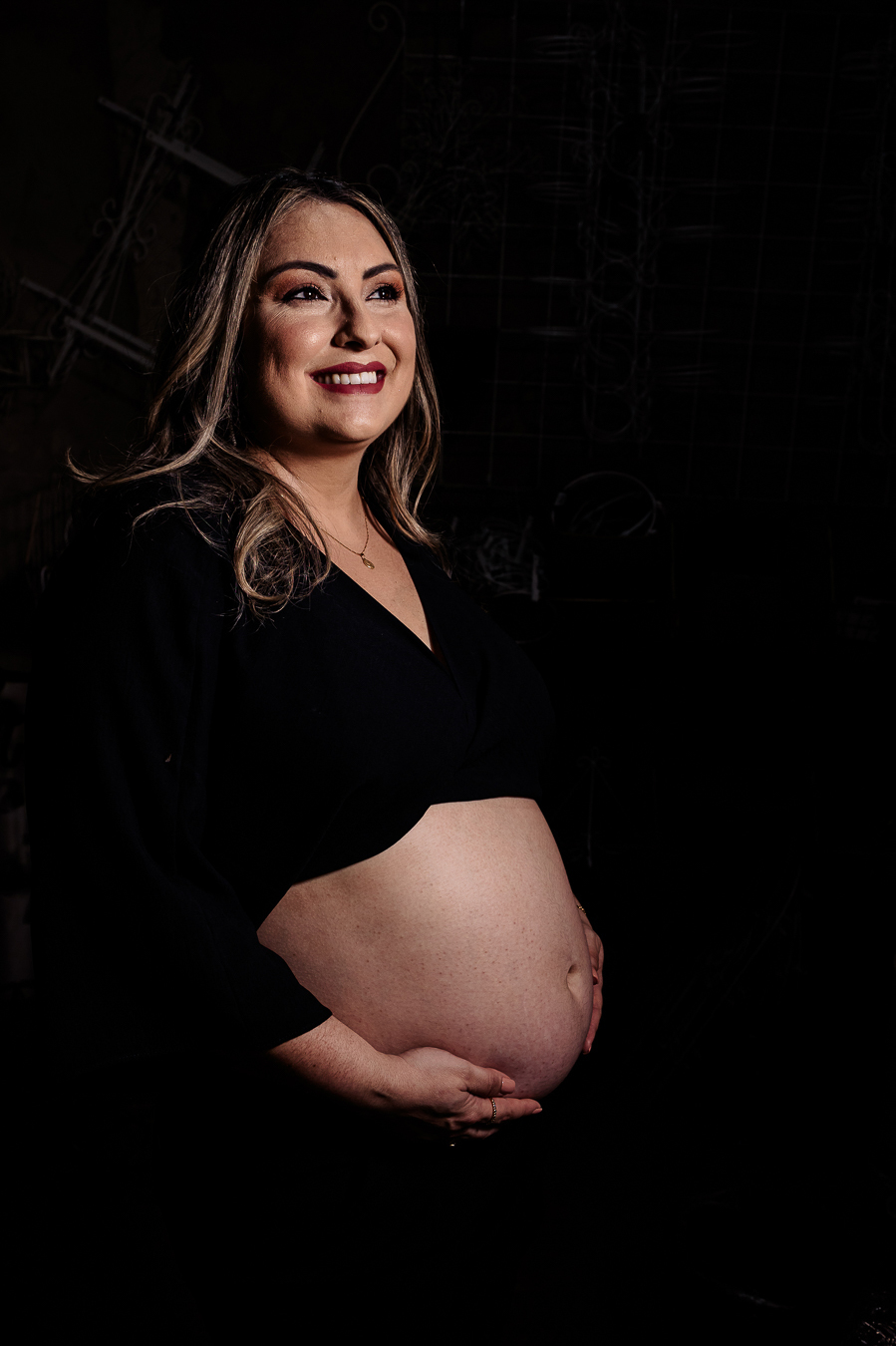 olhar, sentimento, amor por estar gravida