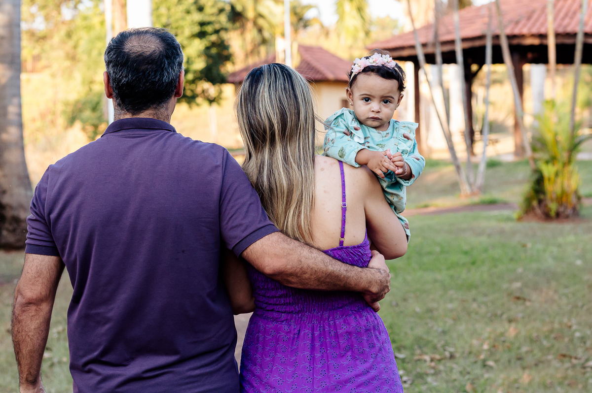 caminhandho com a filha