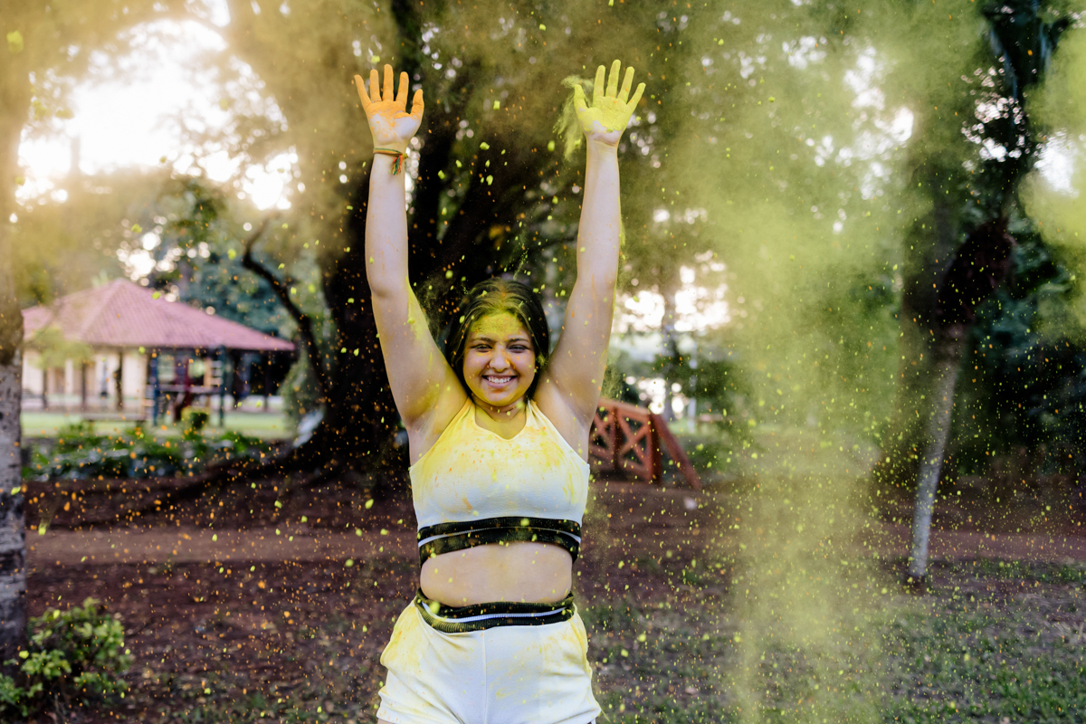 espalhando po colorido no igaracu parque