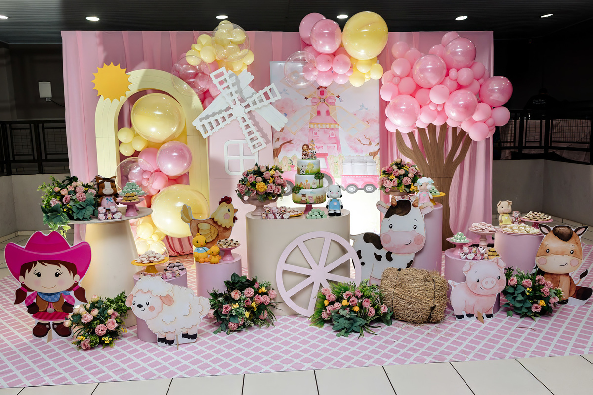 decoracao da fazendinha, sindicato de Barra Bonita