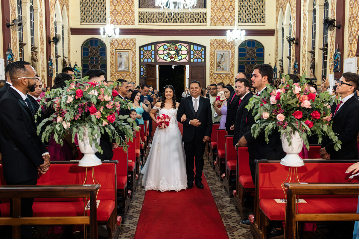 entrada da noiva com o Pai