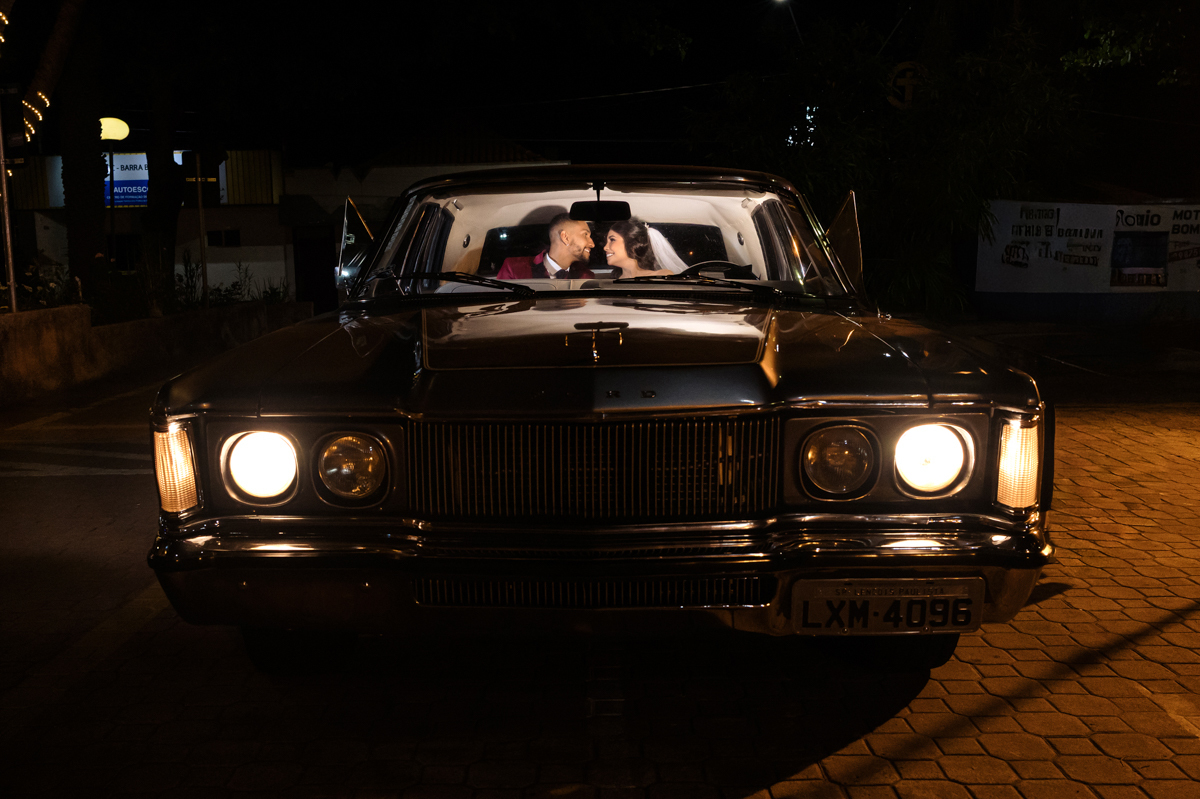 fotografia no carro antigo