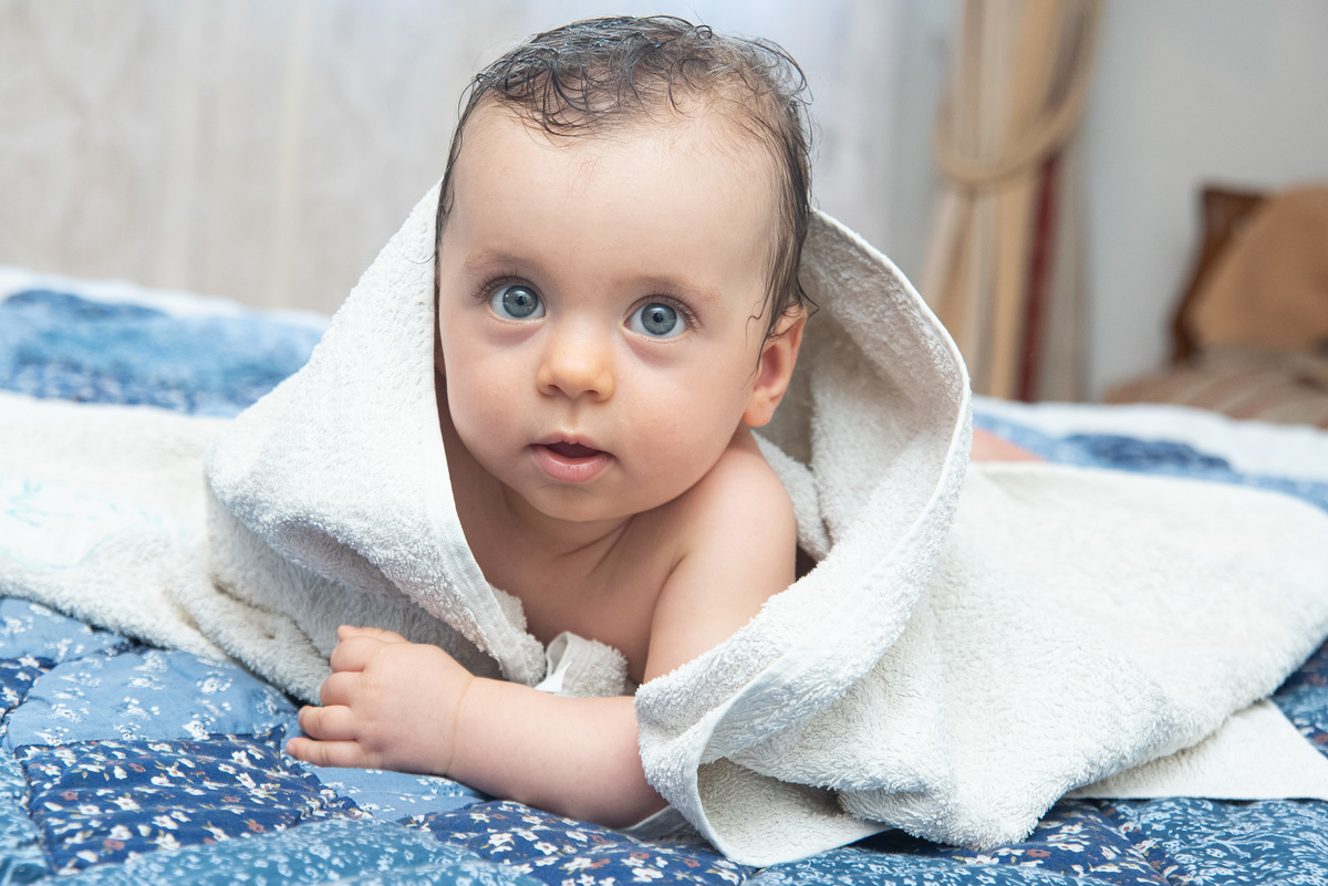 toalha de bebé