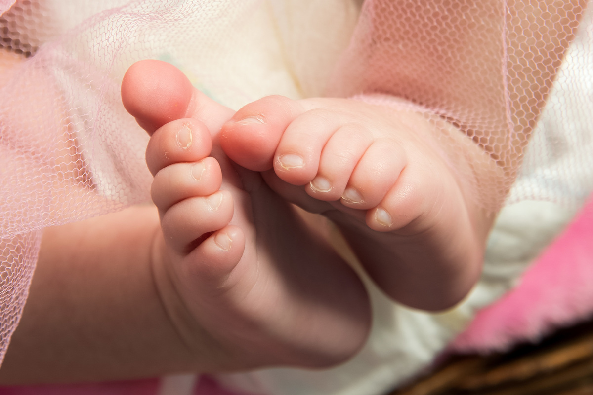 pés do bebé