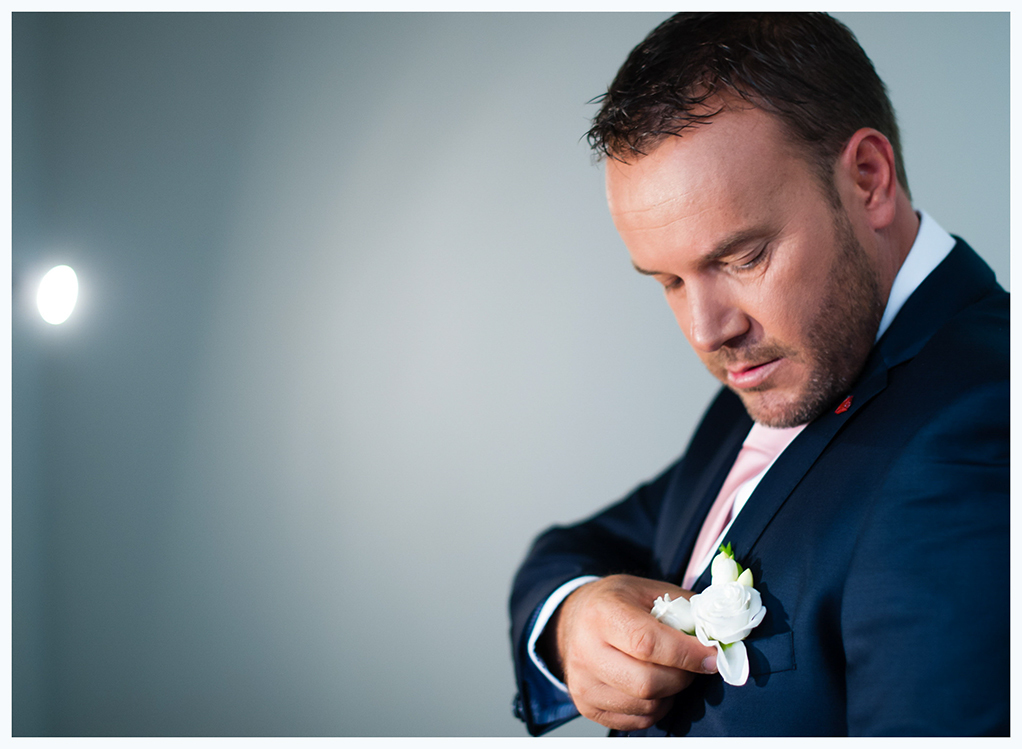 Os preparativos do noivo