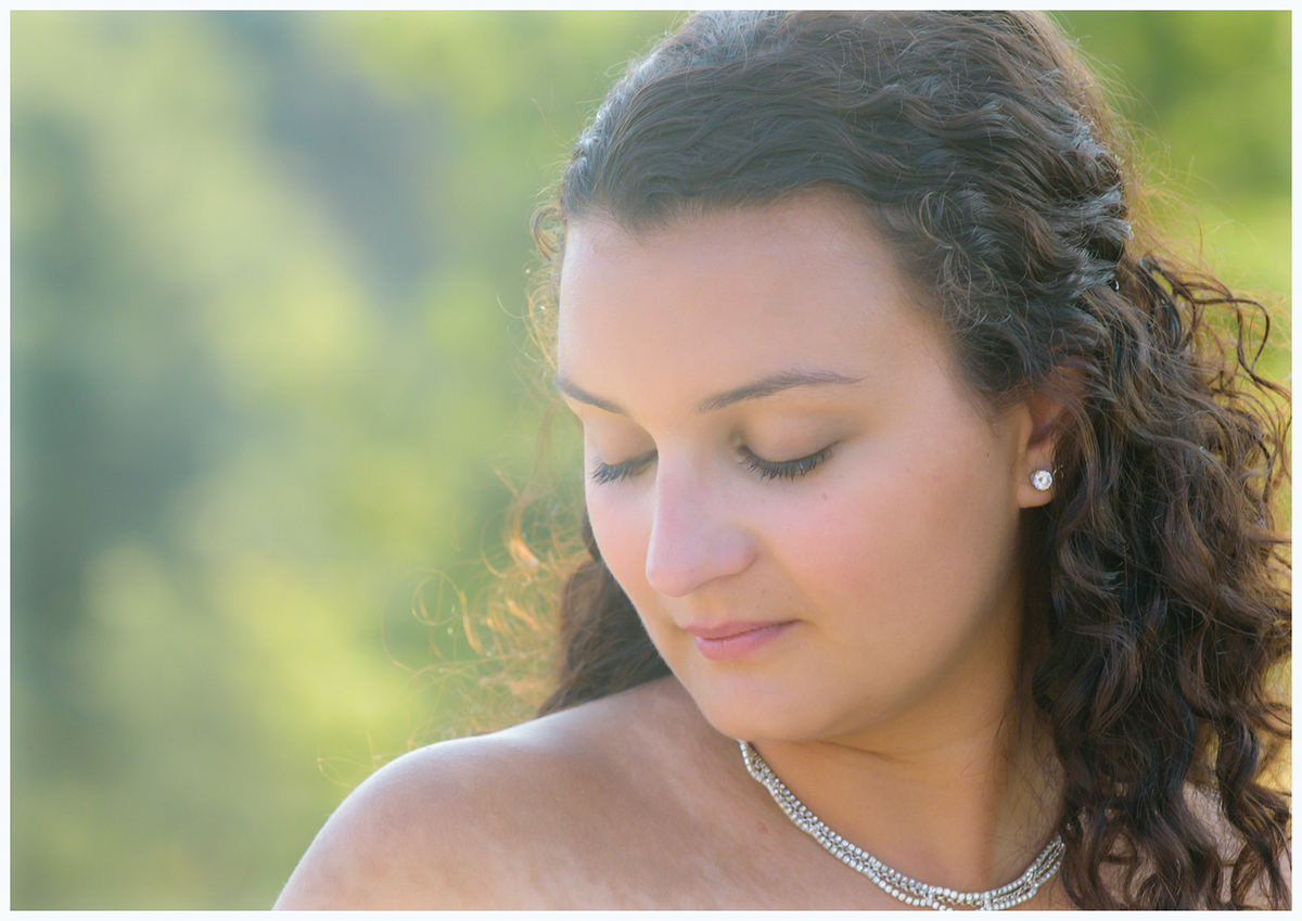 A serenidade da noiva