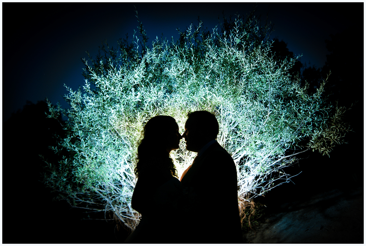 A silhueta dos noivos- No lago do Azibo- Sessão pós casamento