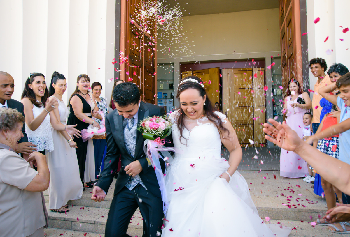 Fotografia da  chuva de arroz