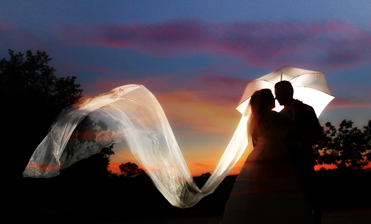 A silhueta dos noivos- Pós casamento