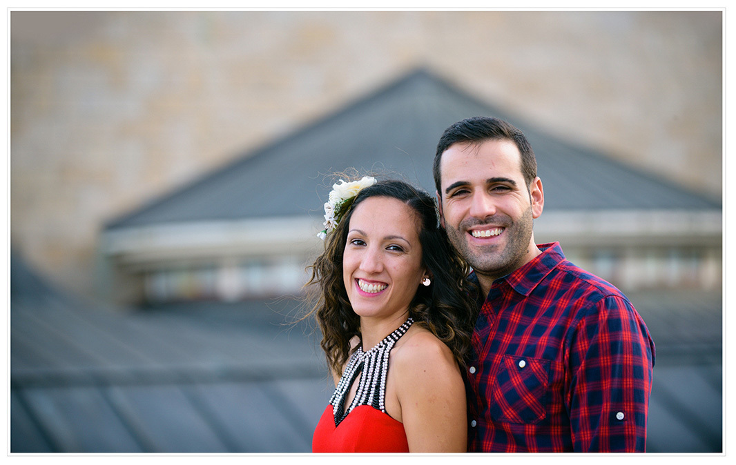 Fotografia dos noivos na Sé