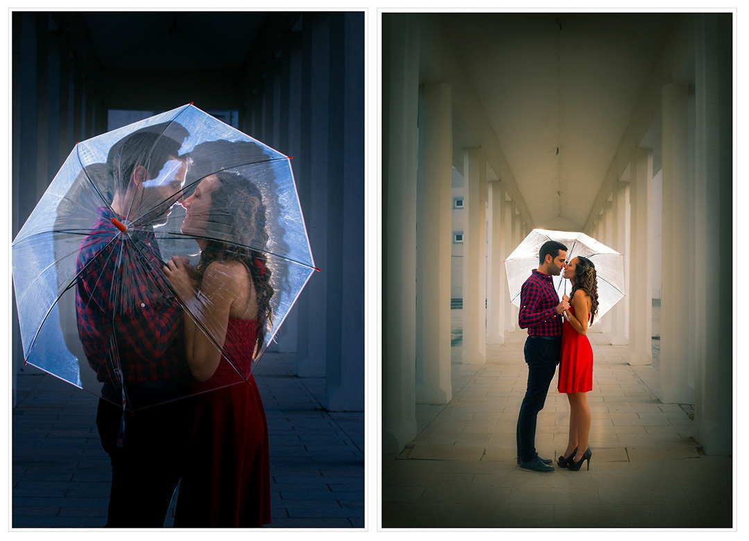 Fotografia dos noivos na Catedral de Bragança