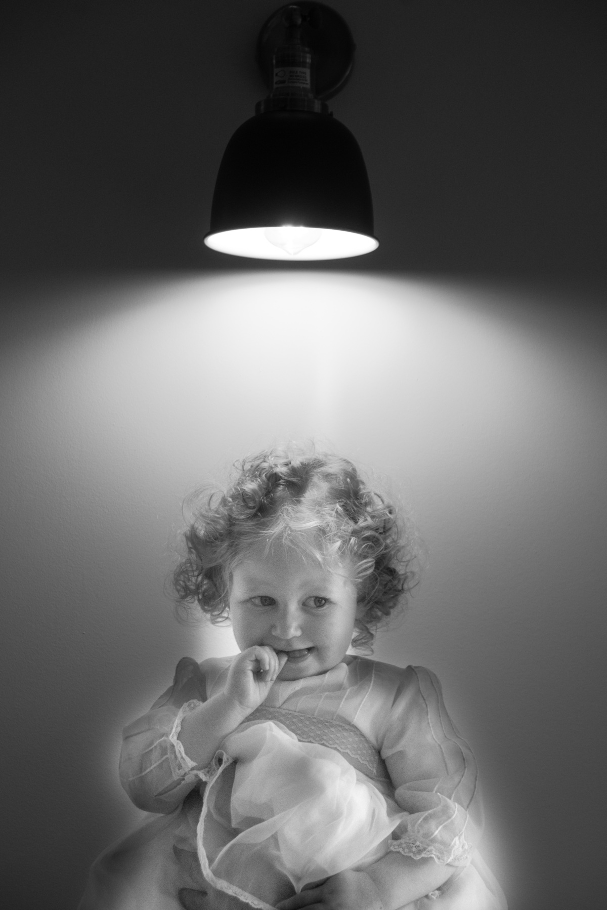 menina Preto e branco