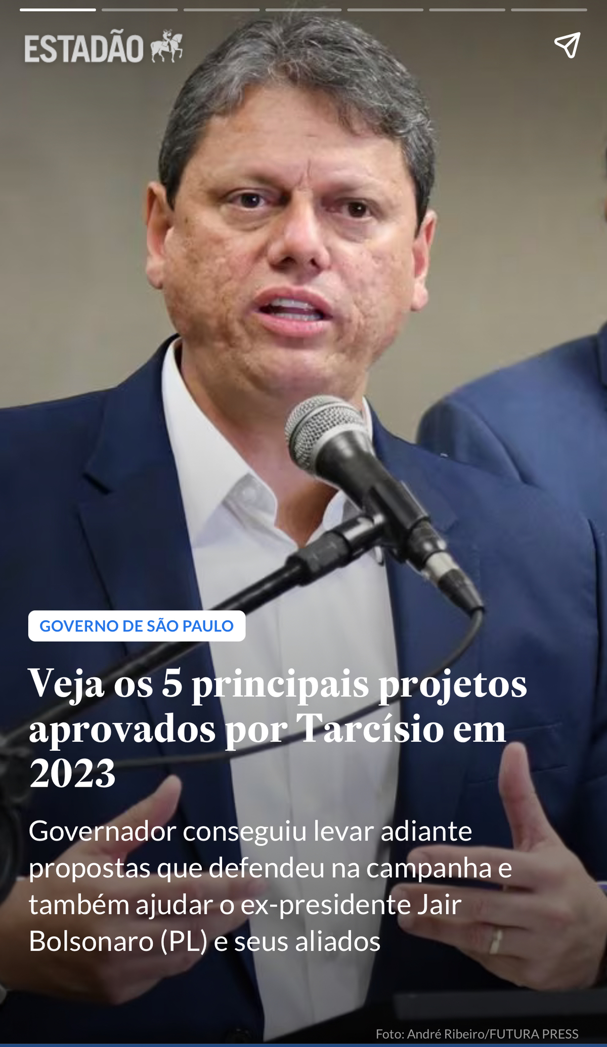 Foto publicada no site do Jornal Estadão