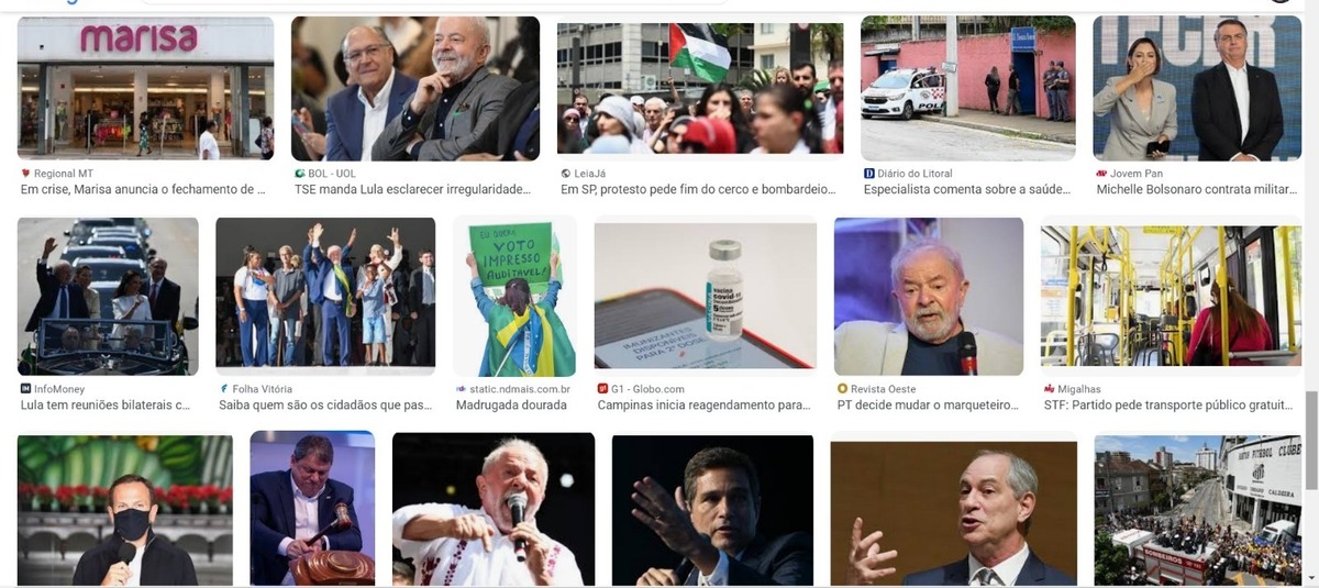 Imagens pesquisadas no Google