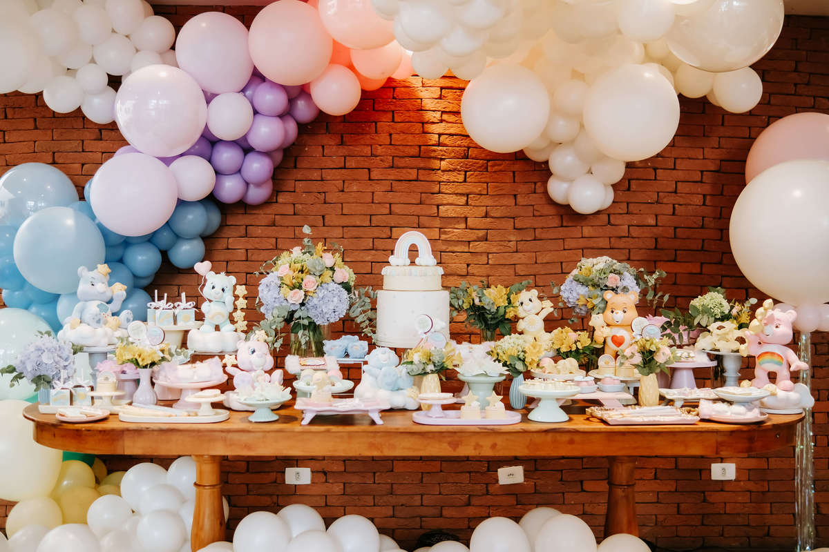 Festa infantil menina 2 anos decoração Ursinhos Carinhosos, Buffet Engenho Moema, São Paulo