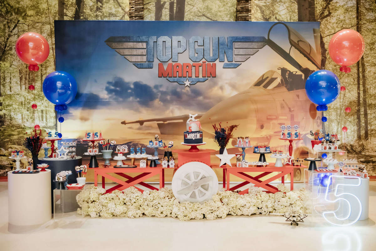Festa infantil tema Top Gun KidBeeruta Buffet, Santo André