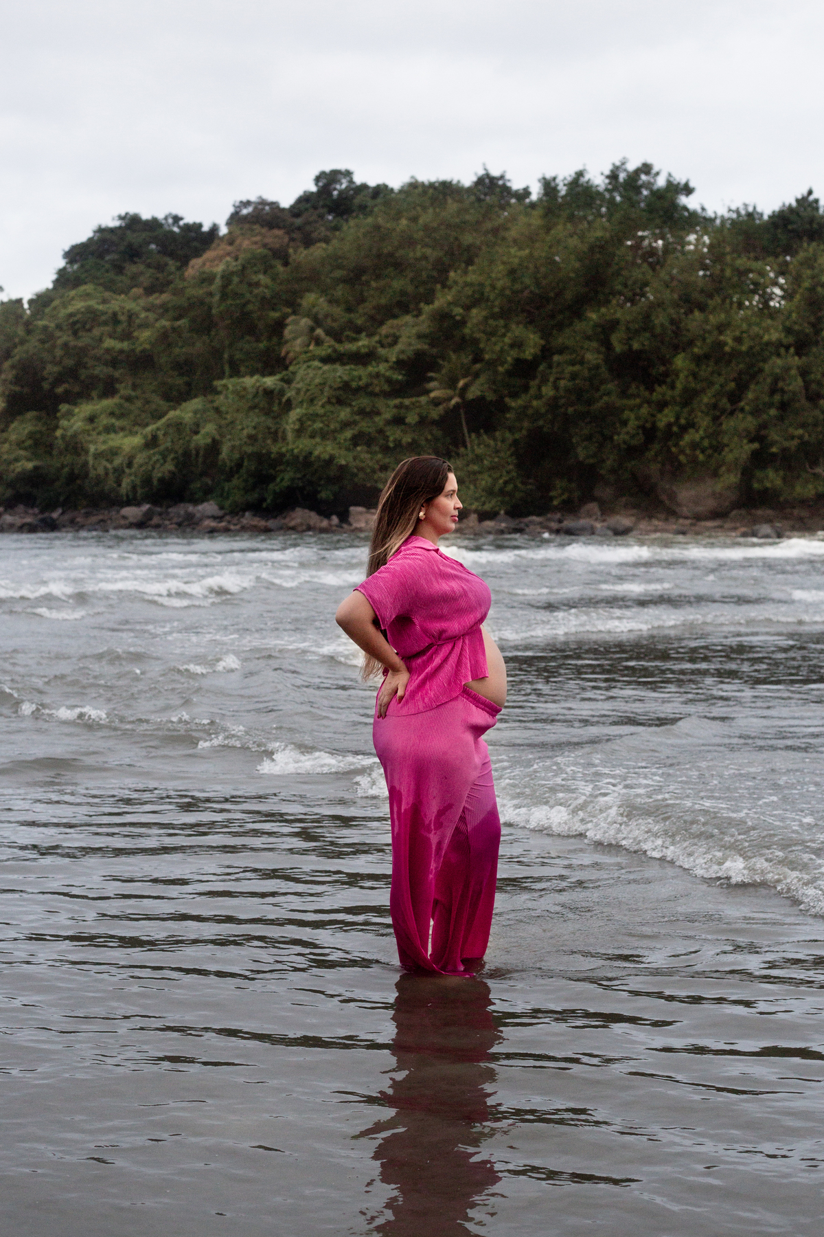 ensaio-gestante-praia-sp