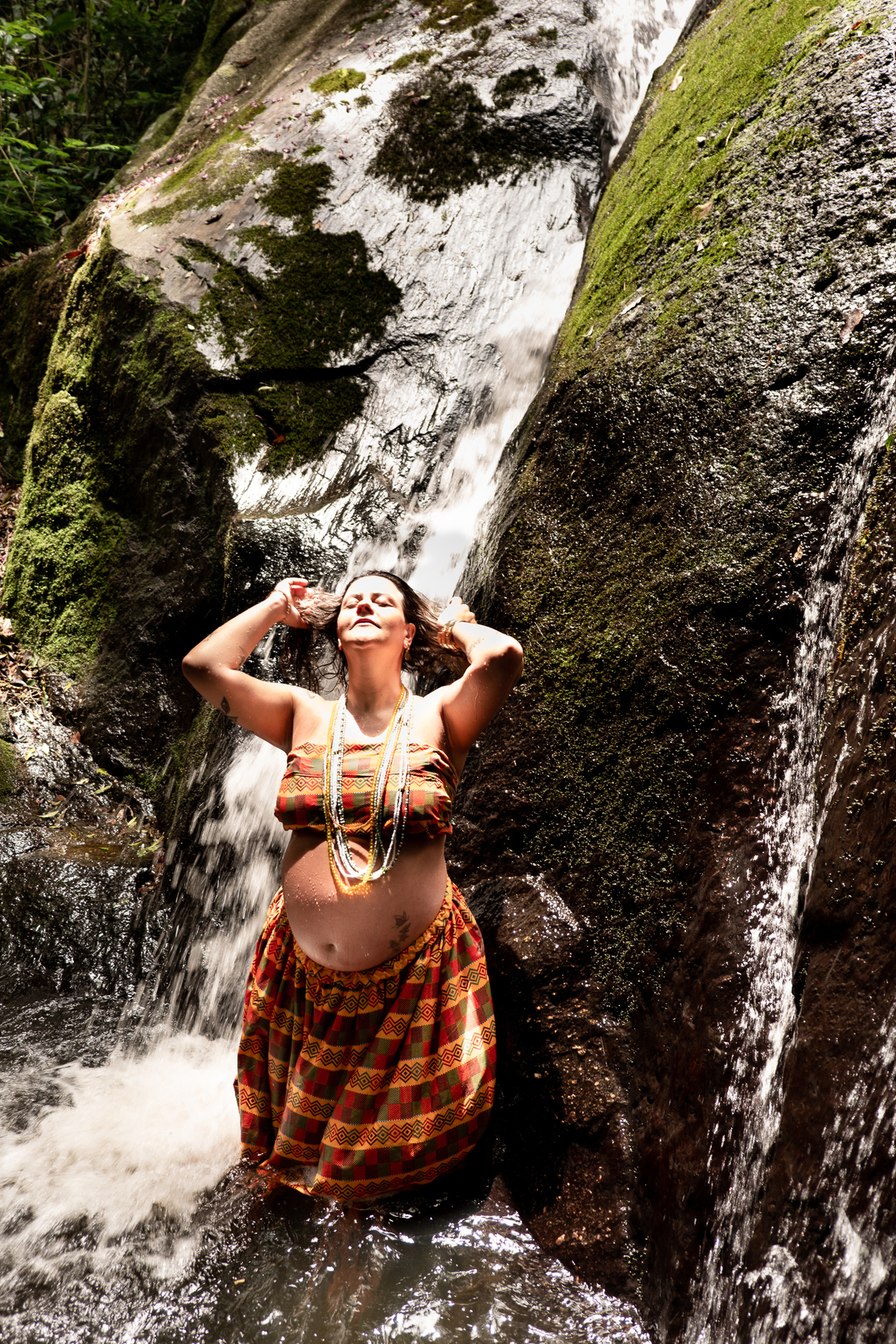 fotografia gestante cachoeira sp