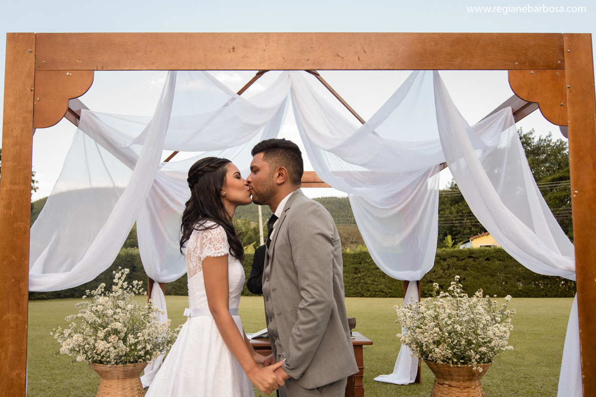 Casamento ao ar livre Cruzeiro SP Fotografa Regiane Barbosa Vale do Paraiba