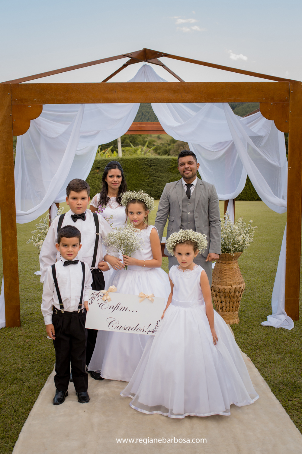 Casamento ao ar livre Cruzeiro SP Fotografa Regiane Barbosa Vale do Paraiba