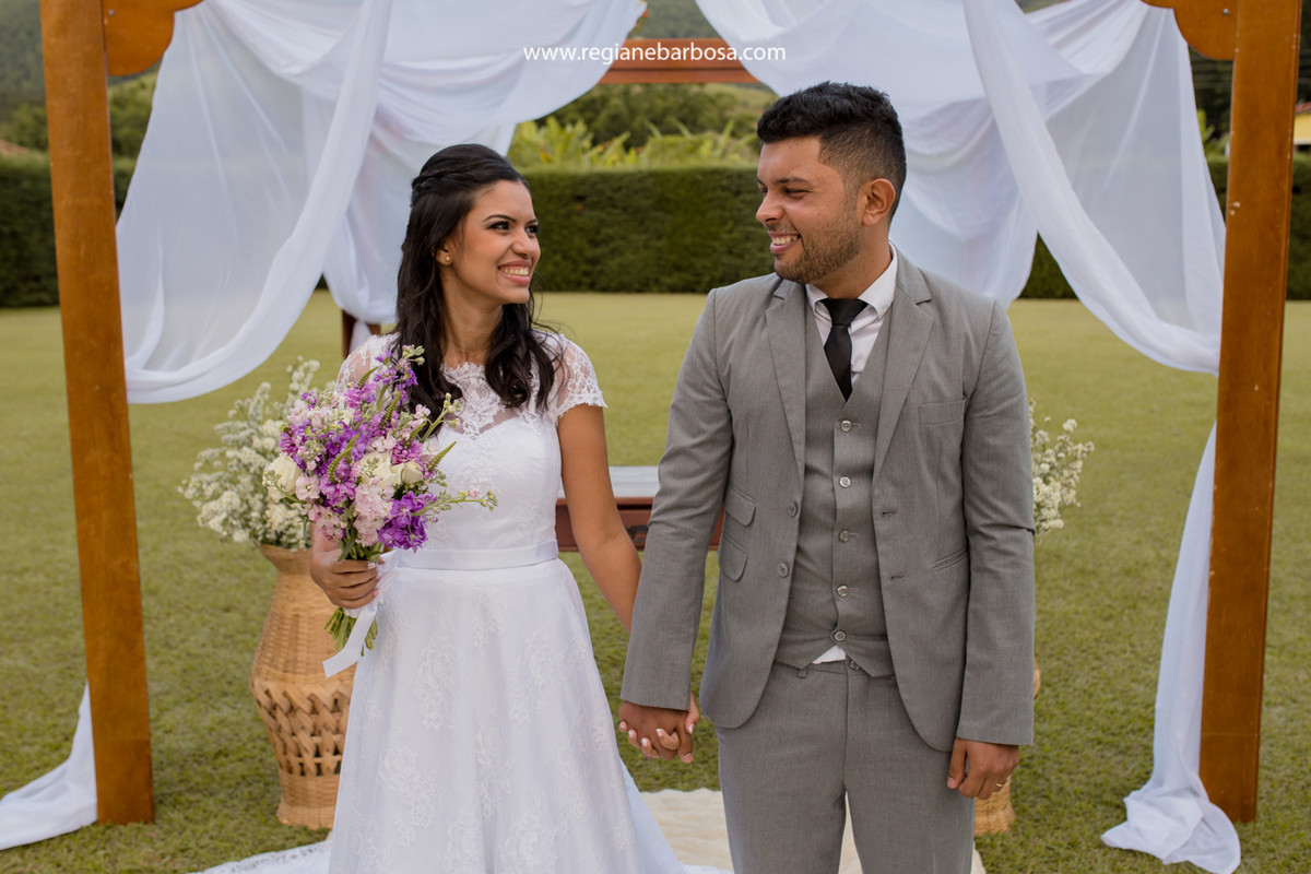 Casamento ao ar livre Cruzeiro SP Fotografa Regiane Barbosa Vale do Paraiba
