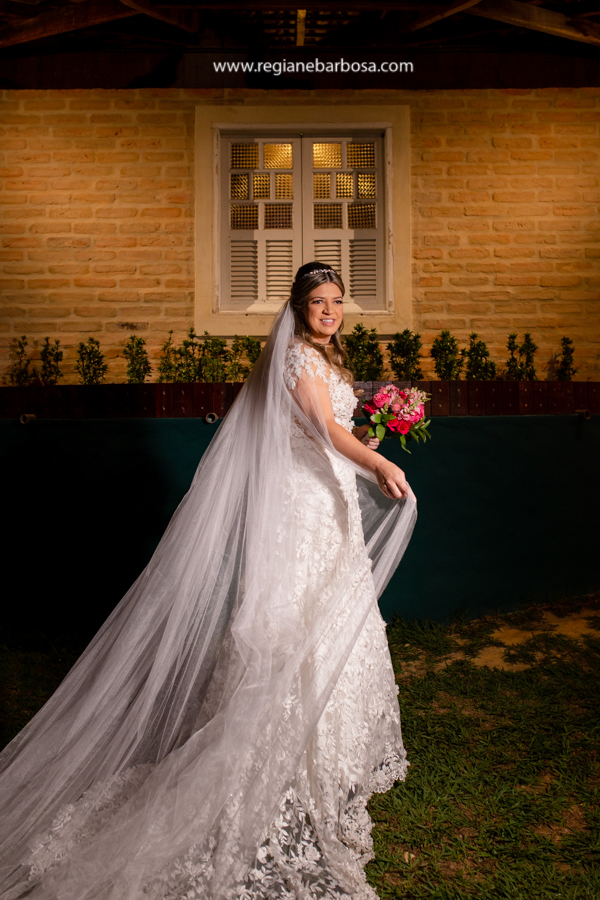 noiva posando para foto