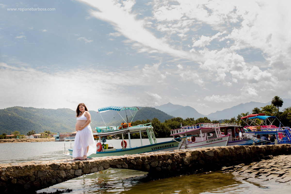Fotografia de Gestante em Paraty RJ Regiane Barbosa Fotografa