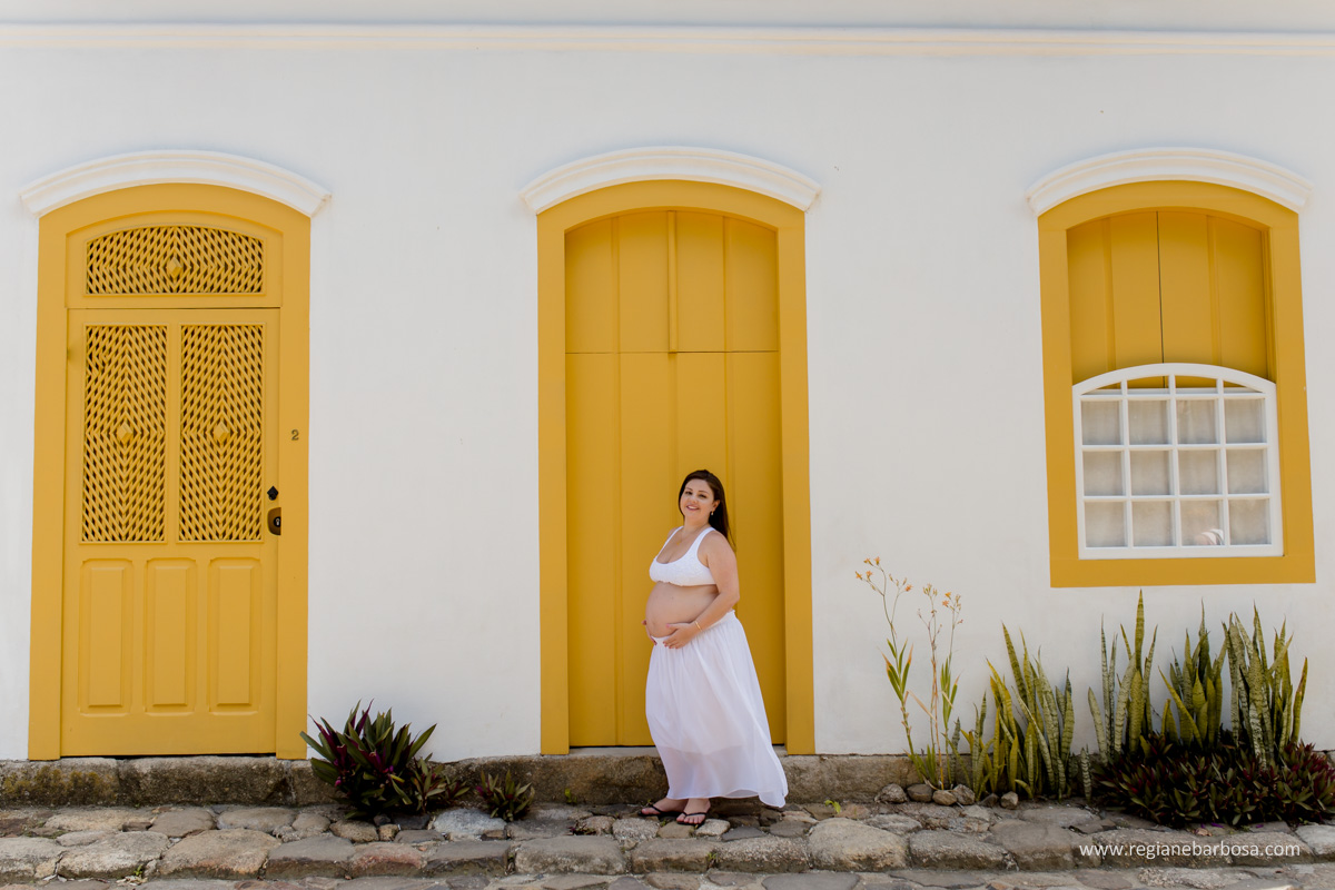 Fotografia de Gestante em Paraty RJ Regiane Barbosa Fotografa
