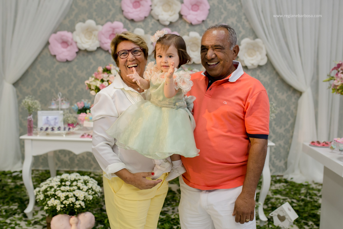 Aniversario de 1 Ano Jardim de Luxo Cores rosa azul amarelo verde tom pastel Fabrica de Sonhos Cruzeiro SP Regiane Barbosa Fotografia