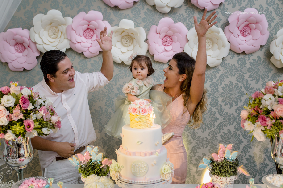 Aniversario de 1 Ano Jardim de Luxo Cores rosa azul amarelo verde tom pastel Fabrica de Sonhos Cruzeiro SP Regiane Barbosa Fotografia
