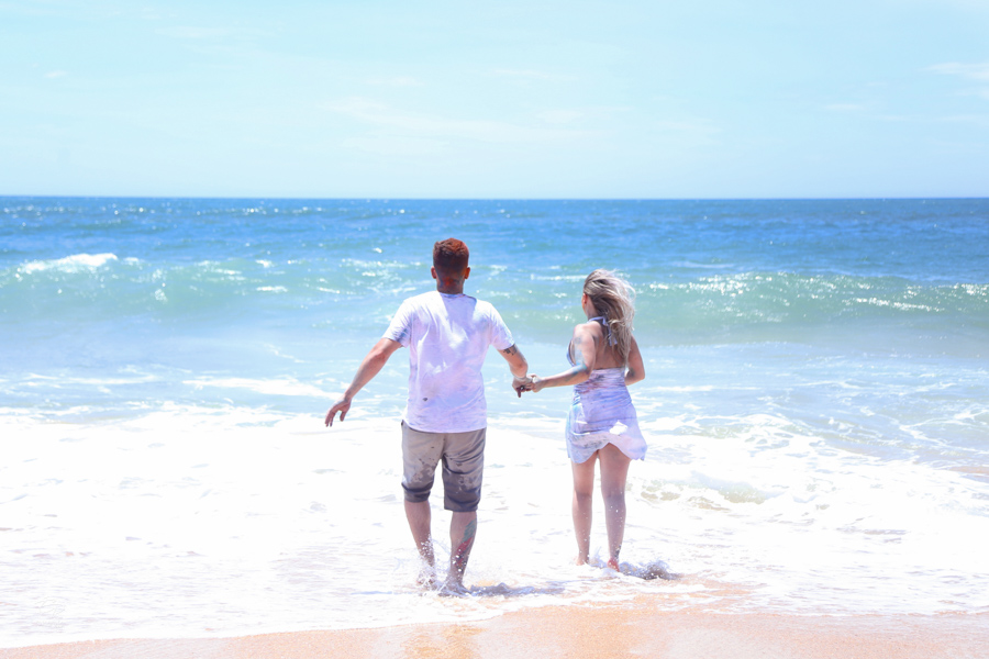 pre wedding - trash the dress - ensaio externo - casamento - praia - amor