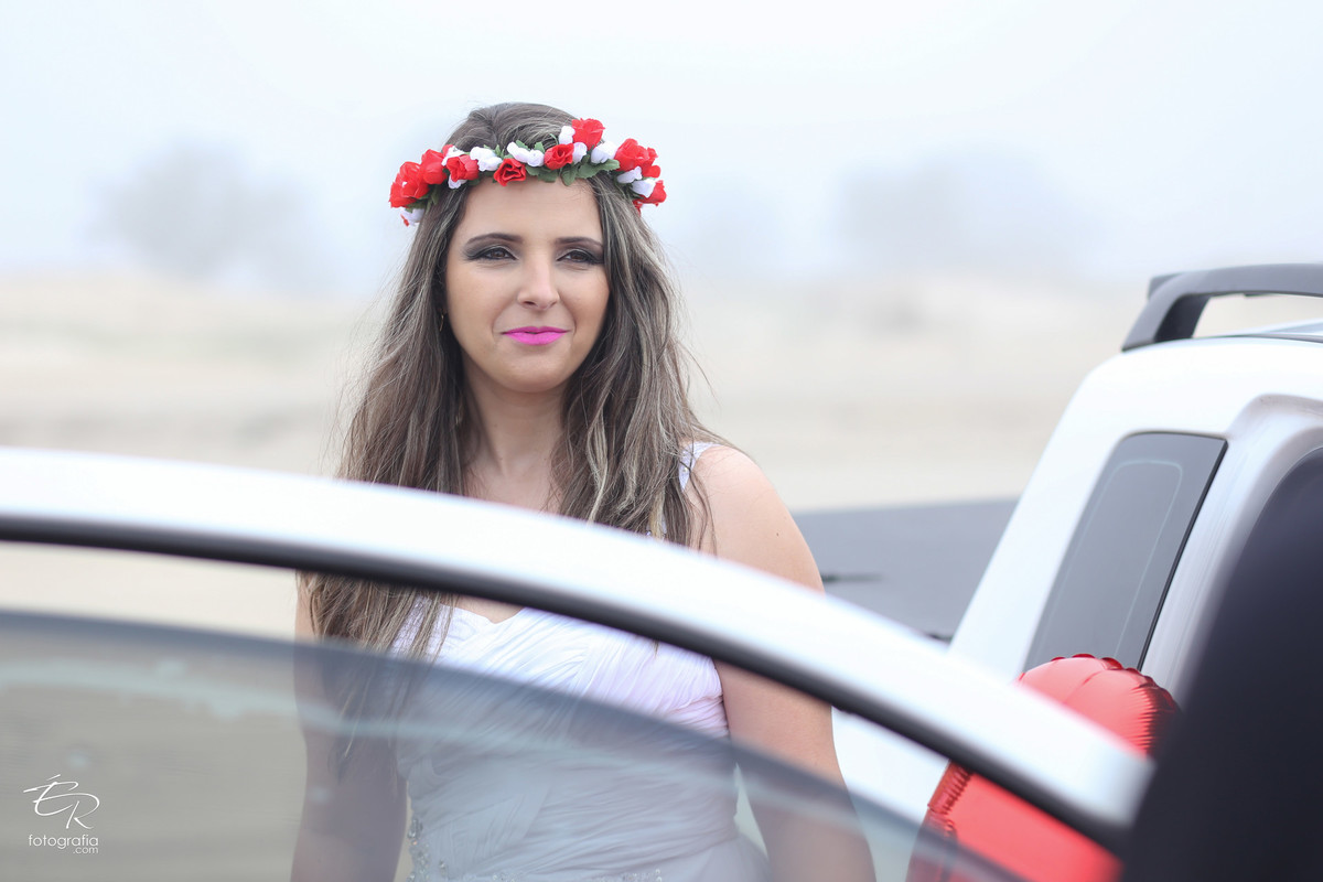 Praia - Santa Catarina - Trash the dress - Vinicius e Greice