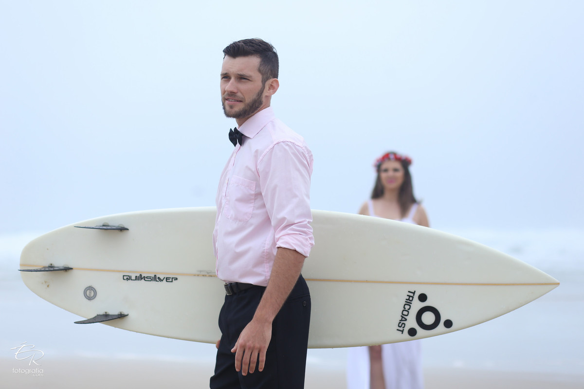 Praia - Santa Catarina - Trash the dress - Vinicius e Greice