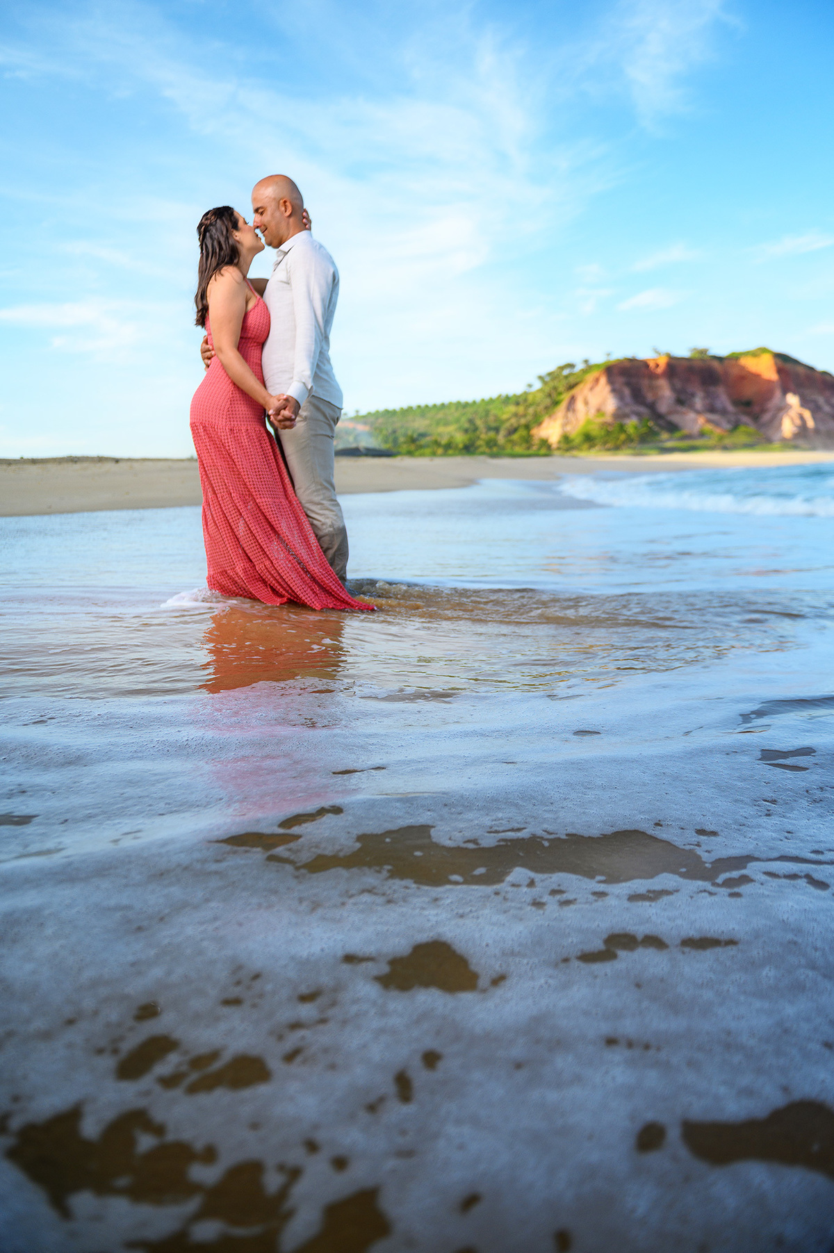 Ensaio de casal na praia