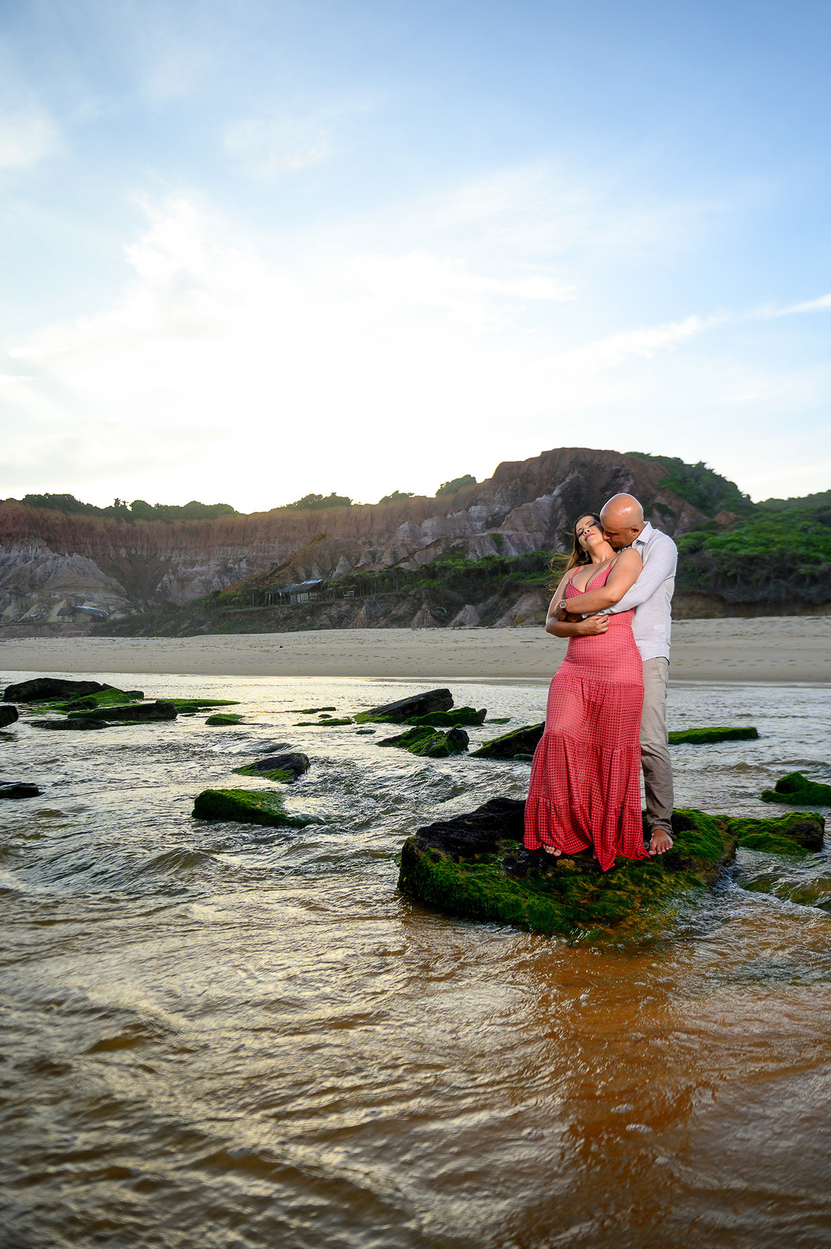 Ensaio de casal na praia